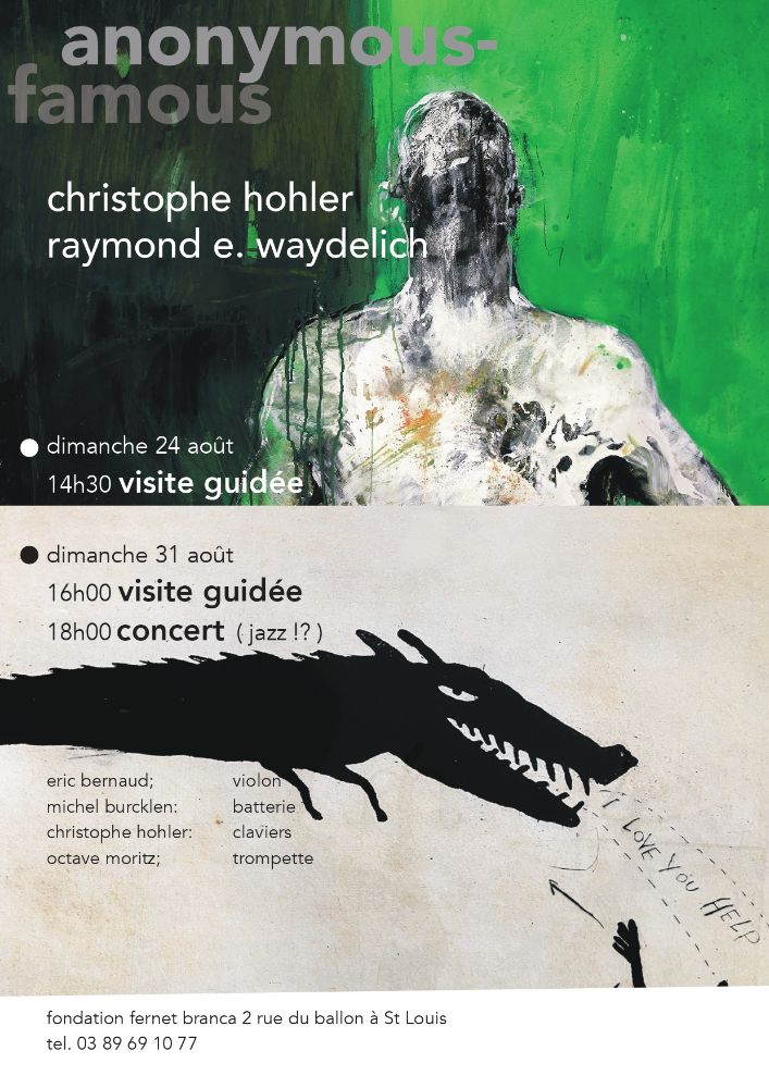 Führungen und Konzert um die Austellung Anonymous-Famous