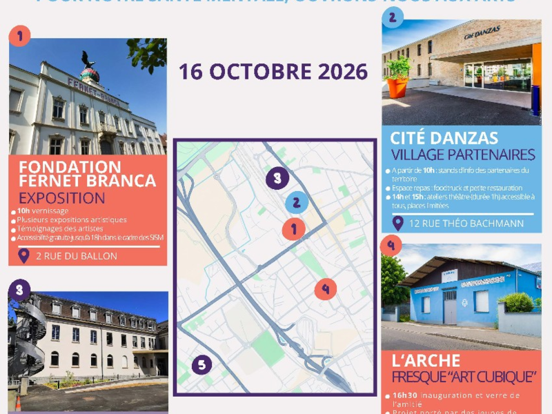 Exposition d’œuvres – Semaine d’information sur la santé mentale de Saint-Louis